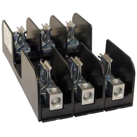 Mersen Open Fuse Block, 61 to 100A Amp Range, 250V AC/DC Volt Rating, 3 Poles, Box Lug 21038