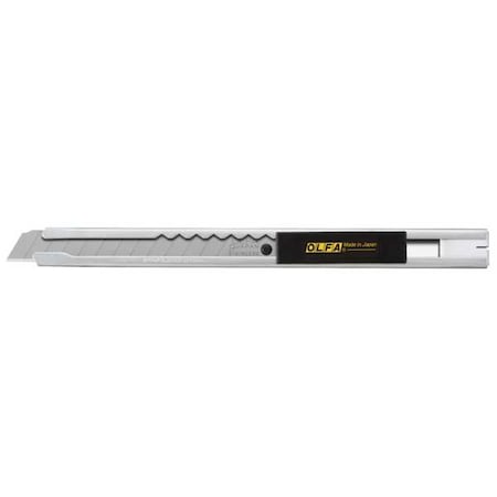 OLFA Snap-Off Utility Knife, Multipurpose, Stainless Steel, 5 1/2 in L SVR-1