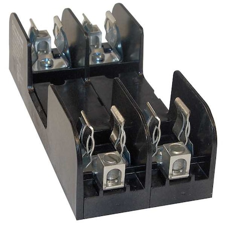 Mersen Open Fuse Block, H; K5 UL Class, 600V AC/DC Volt Rating, 2 Poles, Box Lug 60657