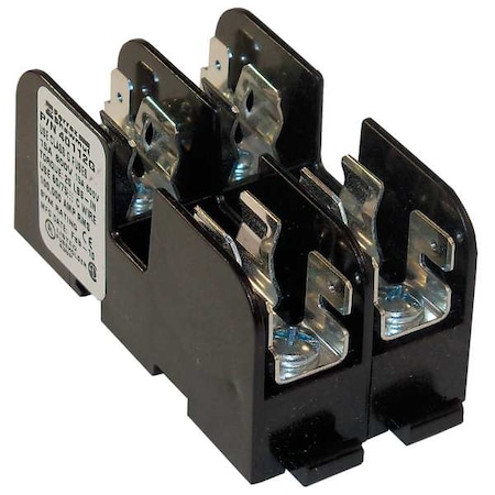 Mersen Open Fuse Block, G UL Class, 600V AC/DC Volt Rating, 2 Poles, Screw with Quick Connect 40112G