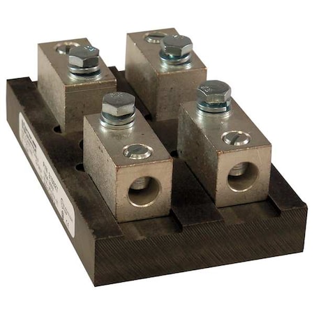Mersen Open Fuse Block, 61 to 100A Amp Range, 300V AC/DC Volt Rating, 1 Poles, Box Lug 31001T