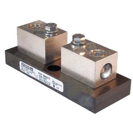 Mersen Open Fuse Block, 101 to 200A Amp Range, 300V AC/DC Volt Rating, 1 Poles, Box Lug 32031T