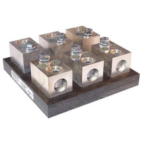 Mersen Open Fuse Block, T UL Class, 300V AC/DC Volt Rating, 3 Poles, Box Lug 32033T