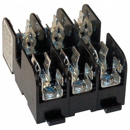 Mersen Open Fuse Block, G UL Class, 600V AC/DC Volt Rating, 3 Poles, Screw with Quick Connect 40113G