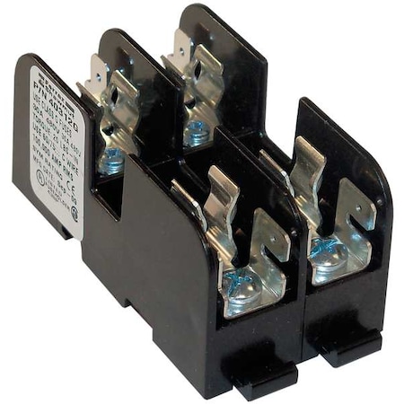 Mersen Open Fuse Block, 0 to 30A Amp Range, 480V AC/DC Volt Rating, 2 Poles, Screw with Quick Connect 40312G