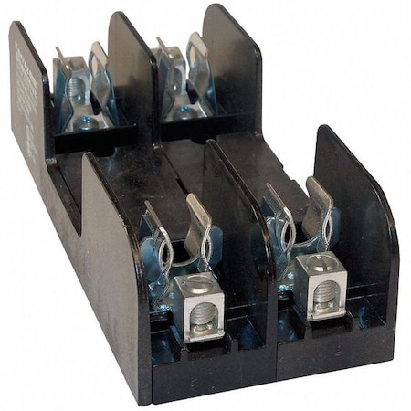 Mersen Open Fuse Block, R UL Class, 600V AC/DC Volt Rating, 2 Poles, Box Lug 60307R