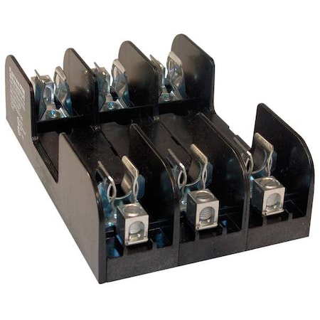 Mersen Open Fuse Block, 0 to 30A Amp Range, 600V AC/DC Volt Rating, 3 Poles, Box Lug 60308R