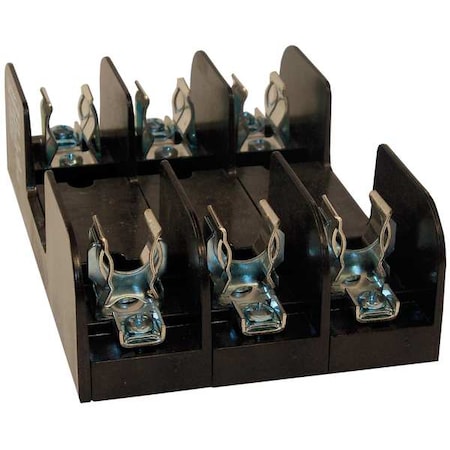 Mersen Open Fuse Block, R UL Class, 600V AC/DC Volt Rating, 3 Poles, Pressure Plate 60328R