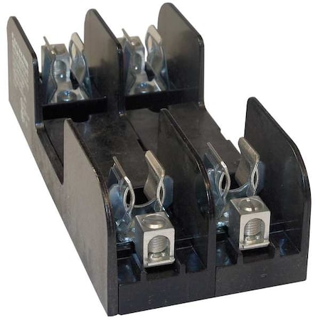 Mersen Open Fuse Block, R UL Class, 600V AC/DC Volt Rating, 2 Poles, Box Lug 60357R