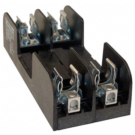 Mersen Open Fuse Block, R UL Class, 600V AC/DC Volt Rating, 2 Poles, Box Lug 60607R