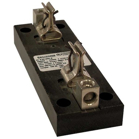 Mersen Open Fuse Block, 61 to 100A Amp Range, 600V AC/DC Volt Rating, 1 Poles, Box Lug 61036J