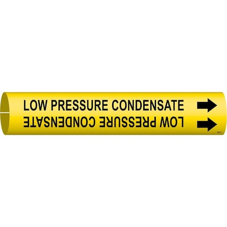 Brady Pipe Mrkr, Low Pressure Condensate, 4to6In 4091-D