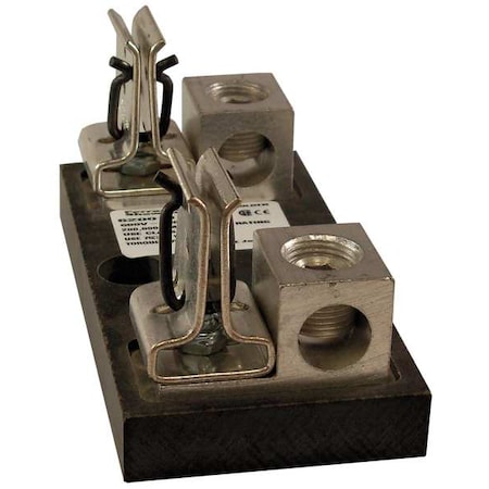 Mersen Open Fuse Block, 101 to 200A Amp Range, 600V AC/DC Volt Rating, 1 Poles, Box Lug 62001J