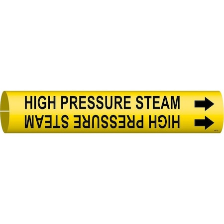 Brady Pipe Markr, High Pressure Steam, Y, 4to6 In 4077-D