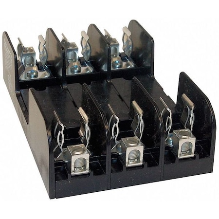 Mersen Open Fuse Block, H; K5 UL Class, 600V AC/DC Volt Rating, 3 Poles, Box Lug 60603