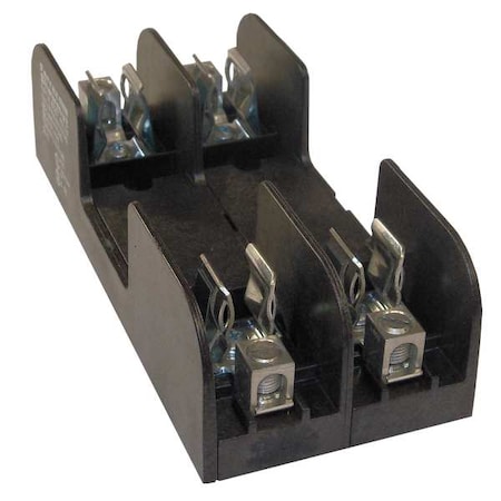 Mersen Open Fuse Block, 0 to 30A Amp Range, 600V AC/DC Volt Rating, 2 Poles, Box Lug 60357