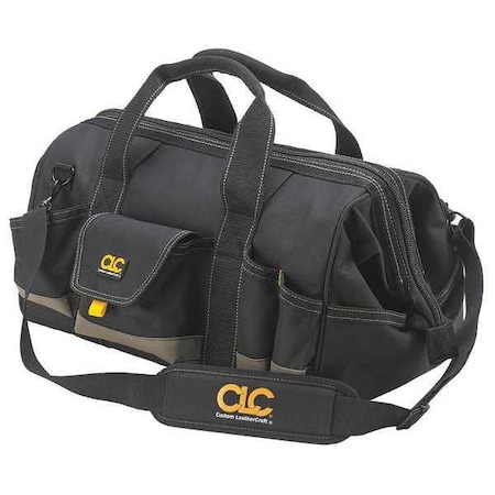 Clc Work Gear Tool Bag, Black, Polyester, 25 Pockets 1163