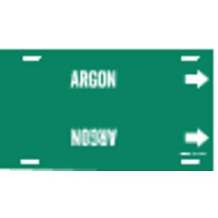 Brady Pipe Marker, Argon, Green, 8 to 9-7/8 In 4006-G
