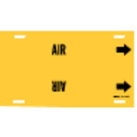 Brady Pipe Marker, Air, Yellow, 8 to 9-7/8 In 4003-G