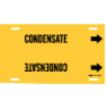 Brady Pipe Marker, Condensate, Yel, 10 to 15 In 4035-H
