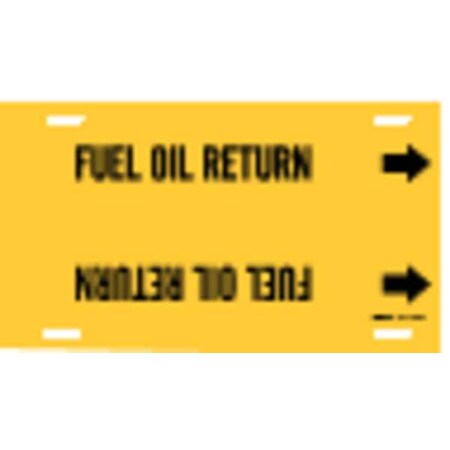 Brady Pipe Markr, Fuel Oil Return, Y, 8to9-7/8 In 4064-G