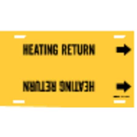 Brady Pipe Marker, Heating Return, Y, 8to9-7/8 In 4070-G