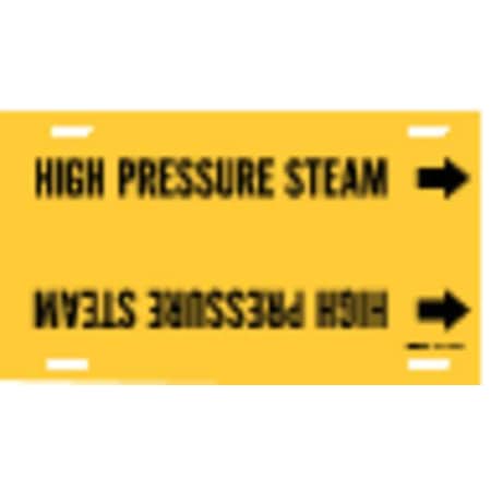 Brady Pipe Mrkr, High Pressure Steam, 6to7-7/8In, 4077-F 4077-F