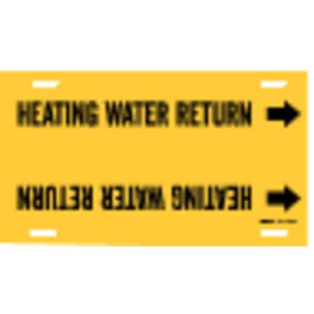 Brady Pipe Mrkr, Heating Water Return, 8 to9-7/8, 4072-G 4072-G