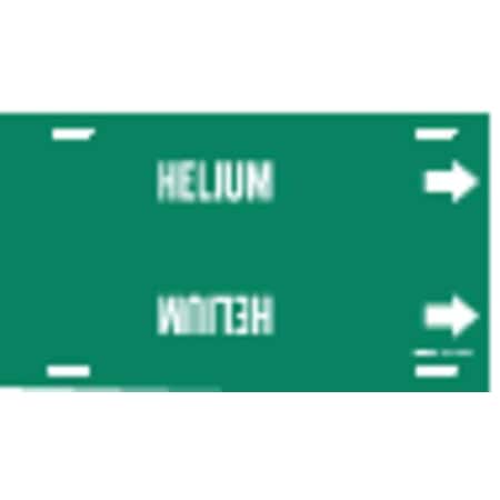 Brady Pipe Marker, Helium, Green, 6 to 7-7/8 In 4074-F