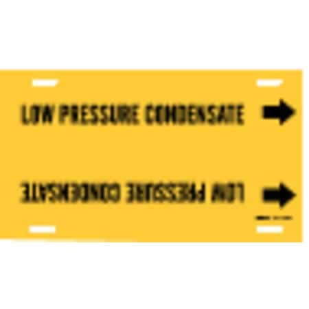 Brady Pipe Marker, Low Pressure Condensate, Yel, 4091-G 4091-G
