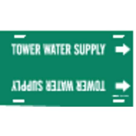 Brady Pipe Mrkr, Tower Water Supply, 6to7-7/8 In 4144-F