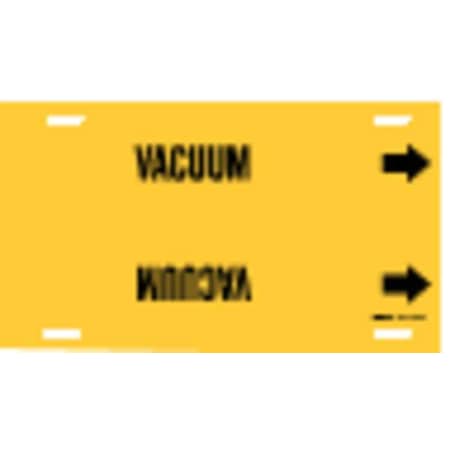 Brady Pipe Marker, Vacuum, Yellow, 8 to 9-7/8 In 4146-G