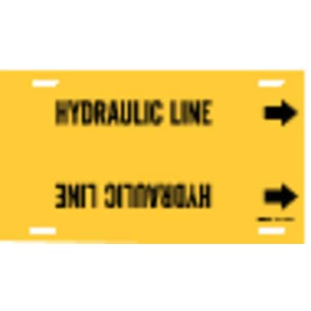 Brady Pipe Marker, Hydraulic Line, Y, 8to9-7/8 In 4083-G