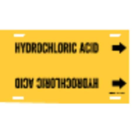 Brady Pipe Markr, Hydrochloric Acid, 8to9-7/8 In 4085-G