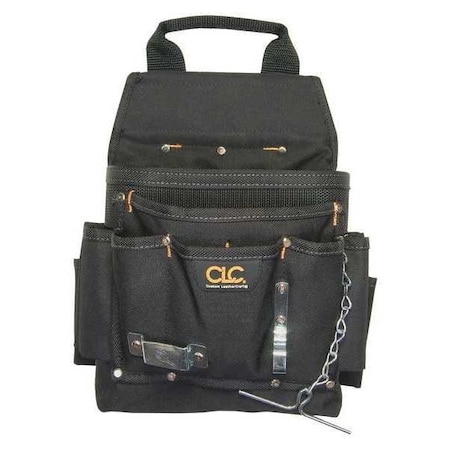 Clc Work Gear Black Ballistic Polyester 12 Pockets, 5505 5505
