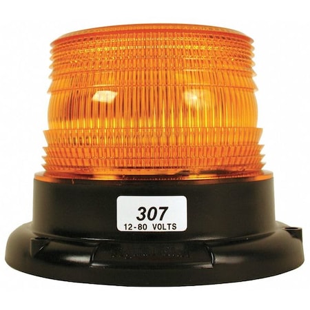 Truck-Lite Lo Profile Strobe, Amber, Perm, Strobe Tube 307A