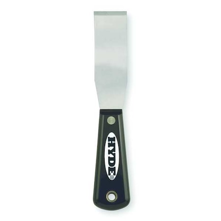 HYDE Putty Knife, Stiff, 1-1/4", Carbon Steel 02050