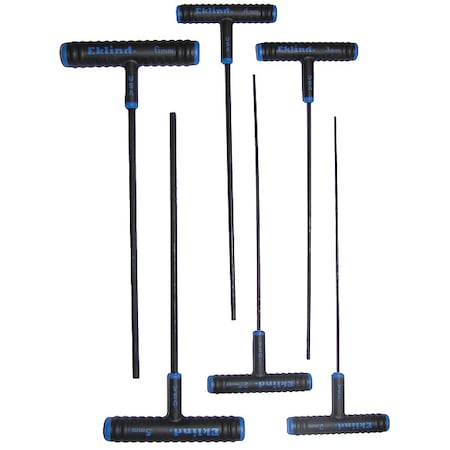 Eklind 6 Piece Metric T-Shape Hex Key Set, 64906 64906
