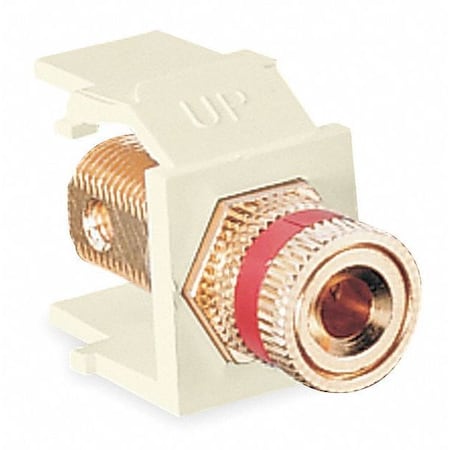 Leviton Coaxial Connectors Conn Bindpost Rd/Iv 40833-BIR