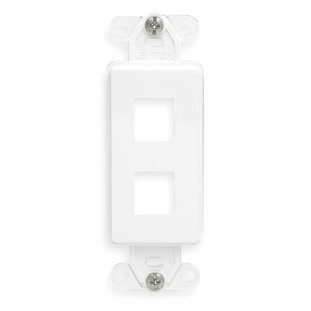 Leviton Wallplates Ins Dec 2 Qport Wh 41642-W