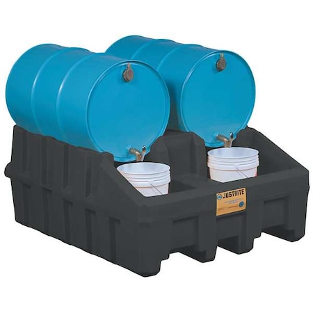 Zoro Select Drum Management System Base Module, Dispensing Well, Forklift Channels, Black - 28667 28667