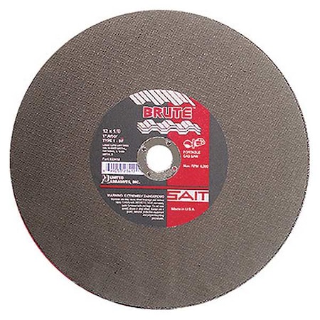United Abrasives/Sait Abrasive Cut-Off Wheel, Type 1, 14 in Dia