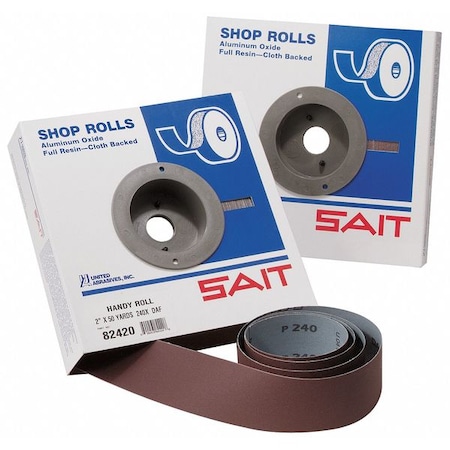 United Abrasives/Sait SAIT 82206 DA-F Handy Roll , 1-1/2" x 50 yards, 220 Grit, 1-Pack 82206