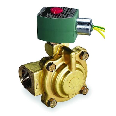 Asco Solenoid Valve, 2-Way, 2-Position, Normally Closed, 2 in Pipe Size, 120V AC, Diaphragm, Piston 8220G031