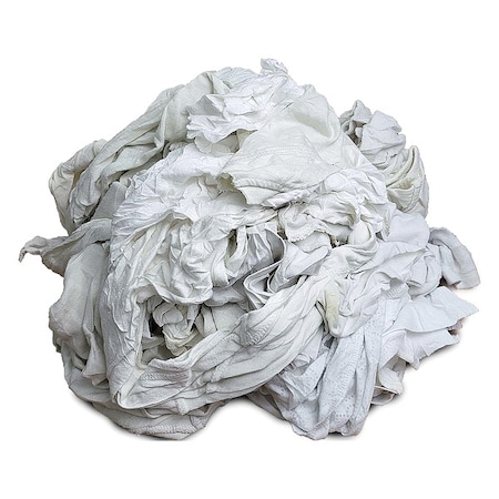 Zoro Select Recycled Cotton Towels Cloth Rag 4 lb. 18" x 18", Assorted WW5LVD1