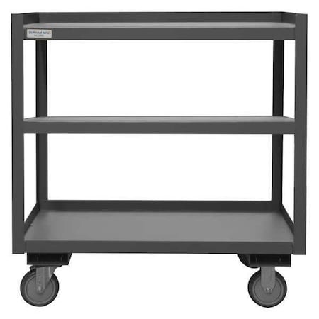 Zoro Select General Purpose Steel Mobile Workstation, Steel, 1,200 lb Load Capacity, 2 Shelves, 30 1/2 in L PSD-2430-3-95
