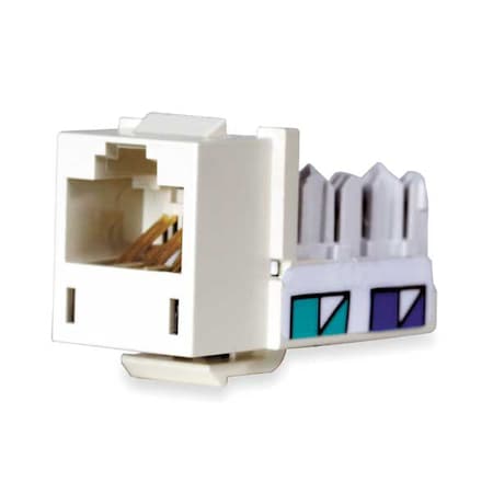 Hubbell Premise Wiring Hubbell Xcelerator Cat.5e Network Connector - 1 Pack - 1 x RJ-45 Network Female - Yellow HXJ5EY