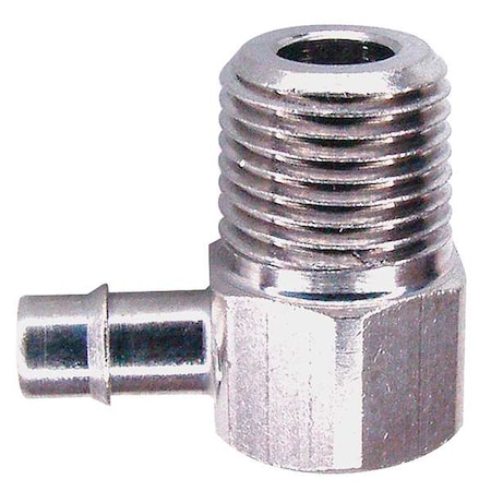 Pneumadyne 1/16" MNPT x 1/8" Barb Brass 90 Degree Elbow ELB30-1/16