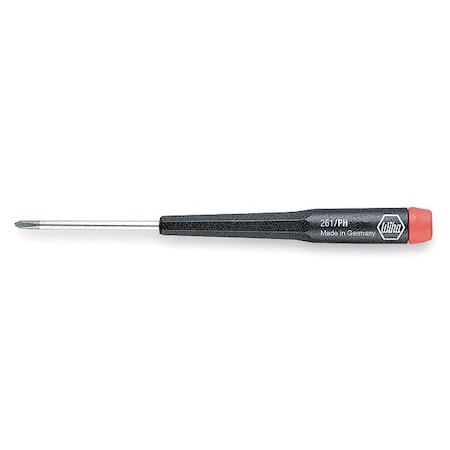 Wiha Precision Screwdriver, Phillips, No 0x2 in. 26105