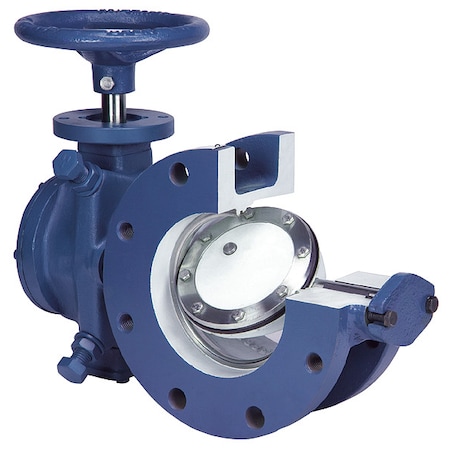 Val-Matic Butterfly Valve, Flanged, 8 In, Actuated, CI 2008-1B08AK